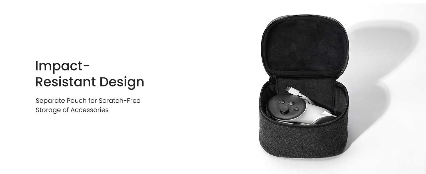 Impact-Resistant Design  Separate Pouch for Scratch-Free Storage of Accessories